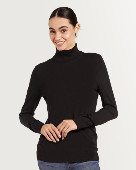 Long Sleeve Knit Turtleneck Pullover R Essentials