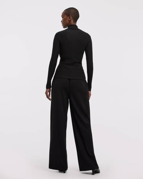 Long-Sleeve Turtleneck Top