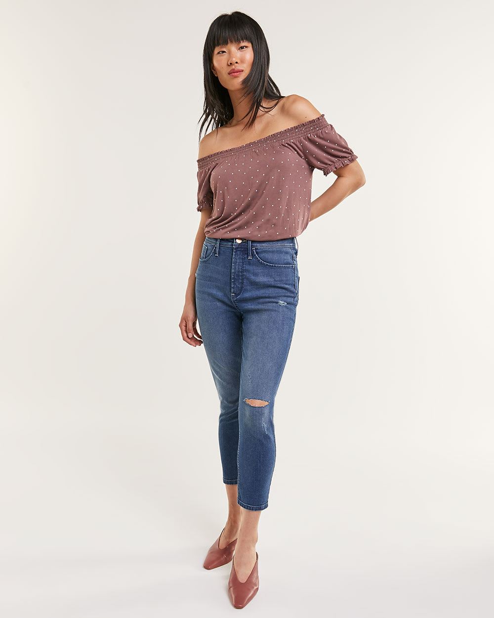 Super High Rise Cropped Skinny Jeans The Curvy