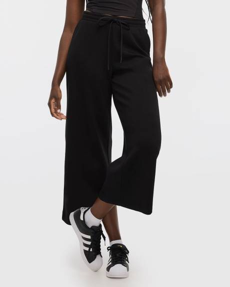 Pantalon court &agrave; jambe large - Hyba