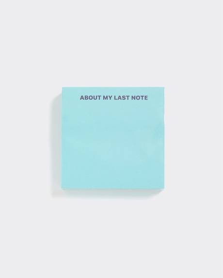 Sticky Notepad with Quote