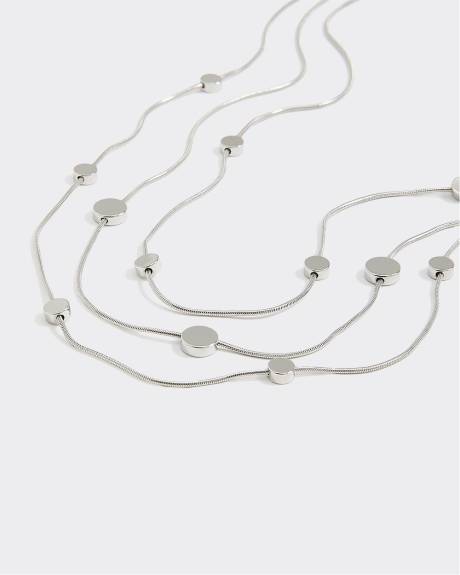 Collier à billes à trois chaînes