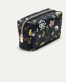 Floral Print Cosmetic Bag