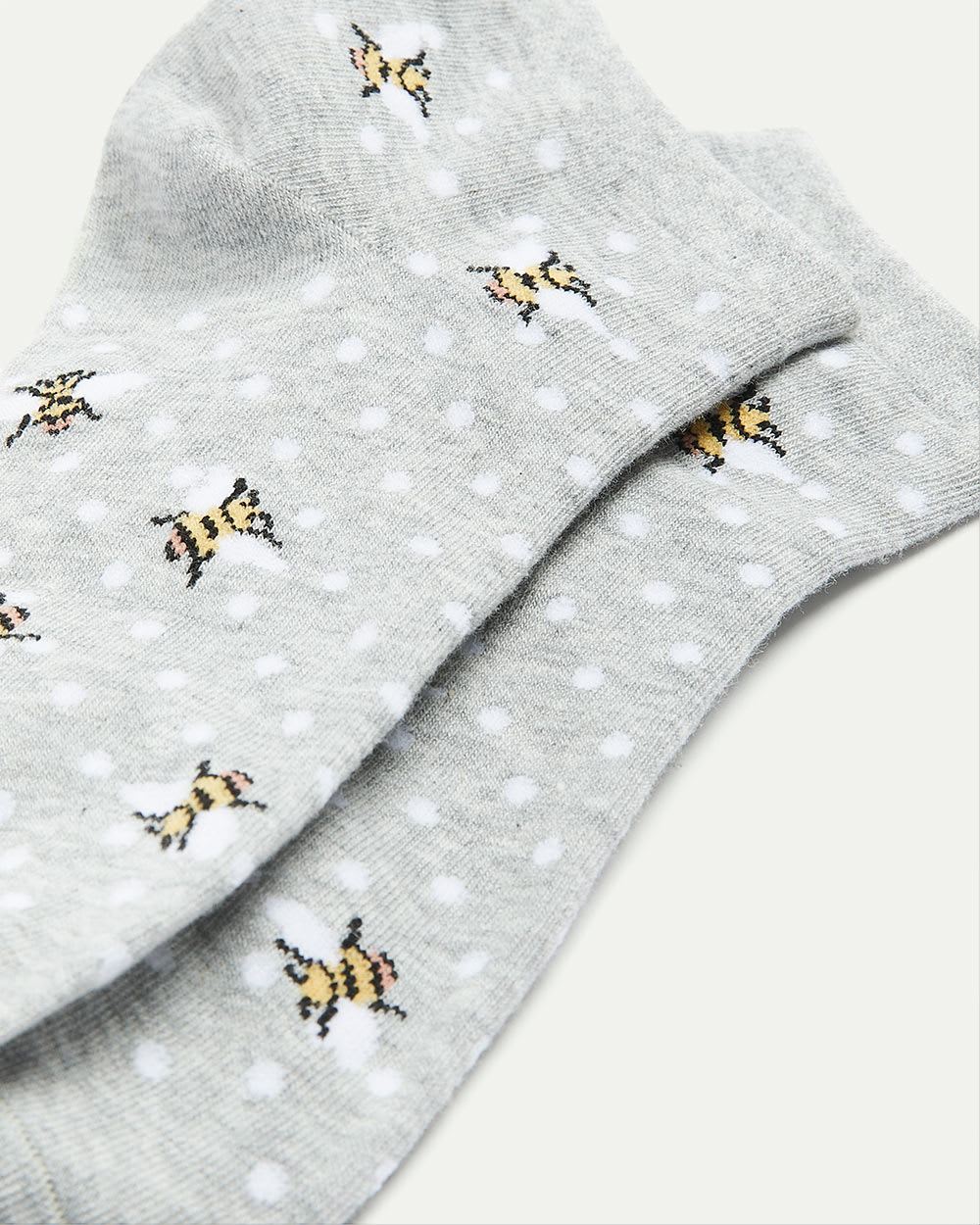 Cotton Anklet Socks with Bees