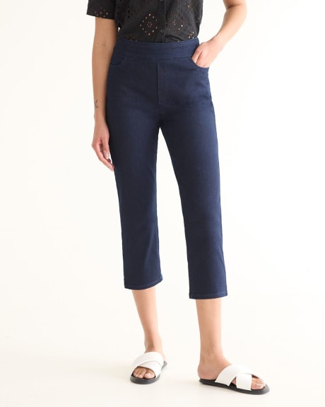 Slim-Leg Mid-Rise Cropped Jean - Petite