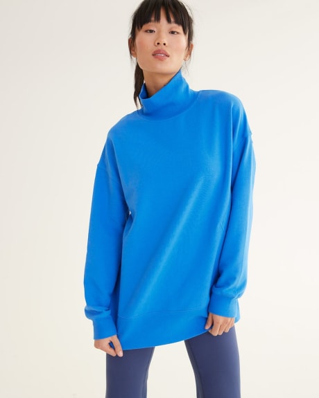 Long-Sleeve Mock-Neck Pullover, Hyba