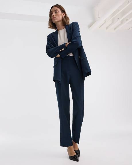 Pantalon à jambe droite et taille haute - Long