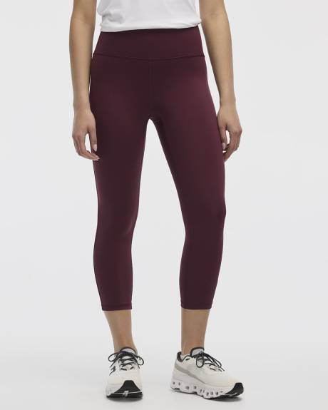 High-Rise Pulse Capri Legging with Compression Waistband - Hyba