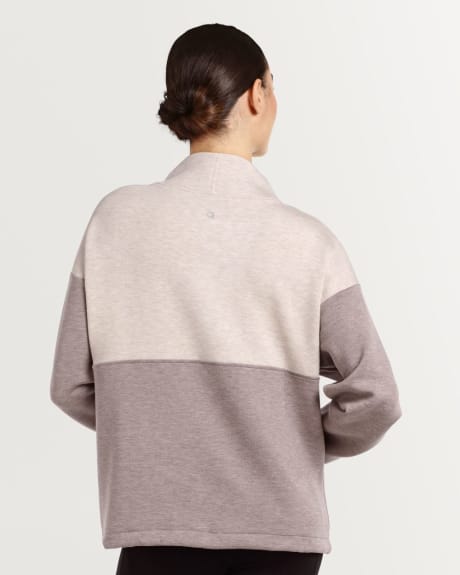 Colour-Blocked Scuba Pullover