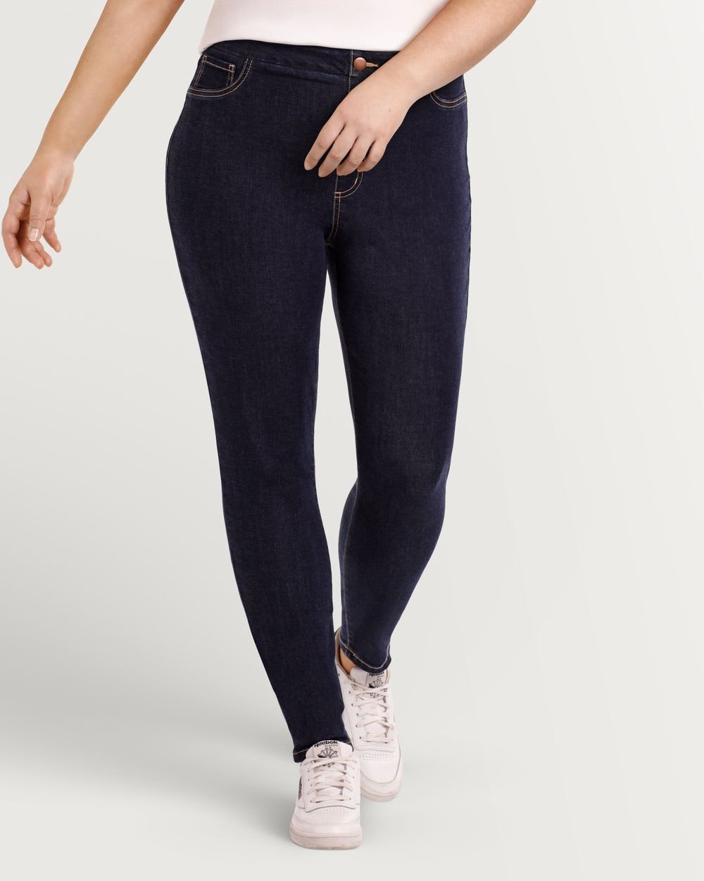 Rinse Wash Pull On Jeans - Petite
