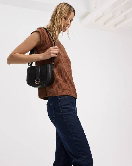 T-shirt à manches très courtes et col rond