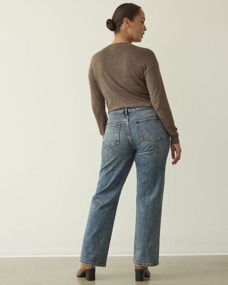 Straight-Leg Low-Rise Jean