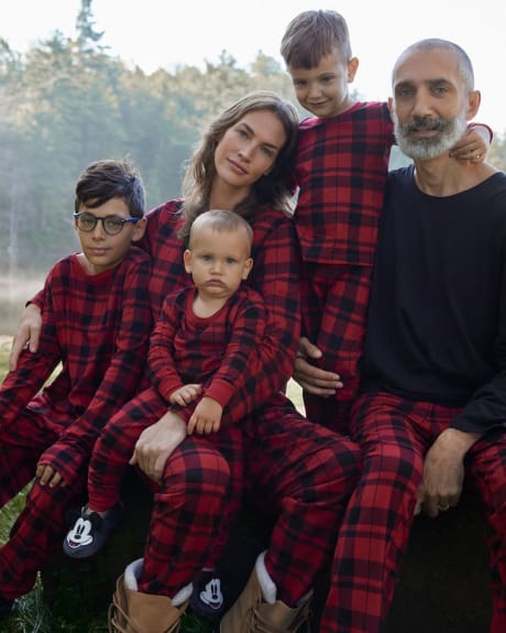 Ensemble pyjama en coton à manches longues et jogger pour enfants