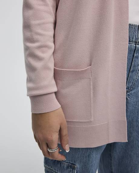 Long-Sleeve Open Cardigan with Pockets - R Essentials