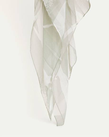 Scarf with Abstract Print