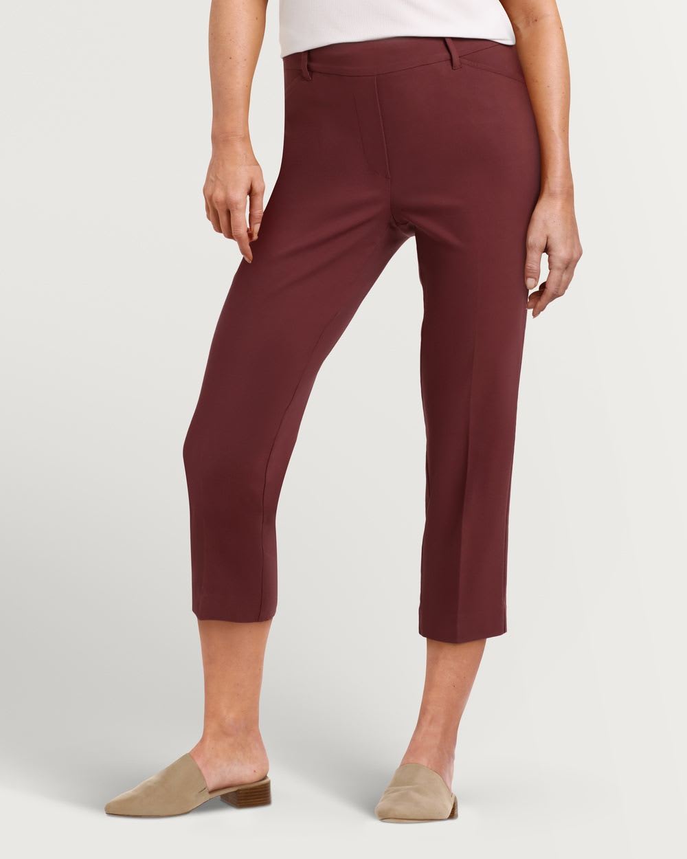 High Rise Slim Leg Cropped Pant The Iconic