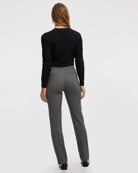 Straight-Leg High-Rise Houndstooth Pants - The Iconic (R) - Tall