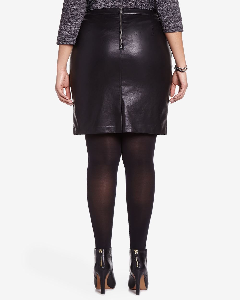 Plus Size Faux Leather Mini Skirt | Plus Sizes | Reitmans