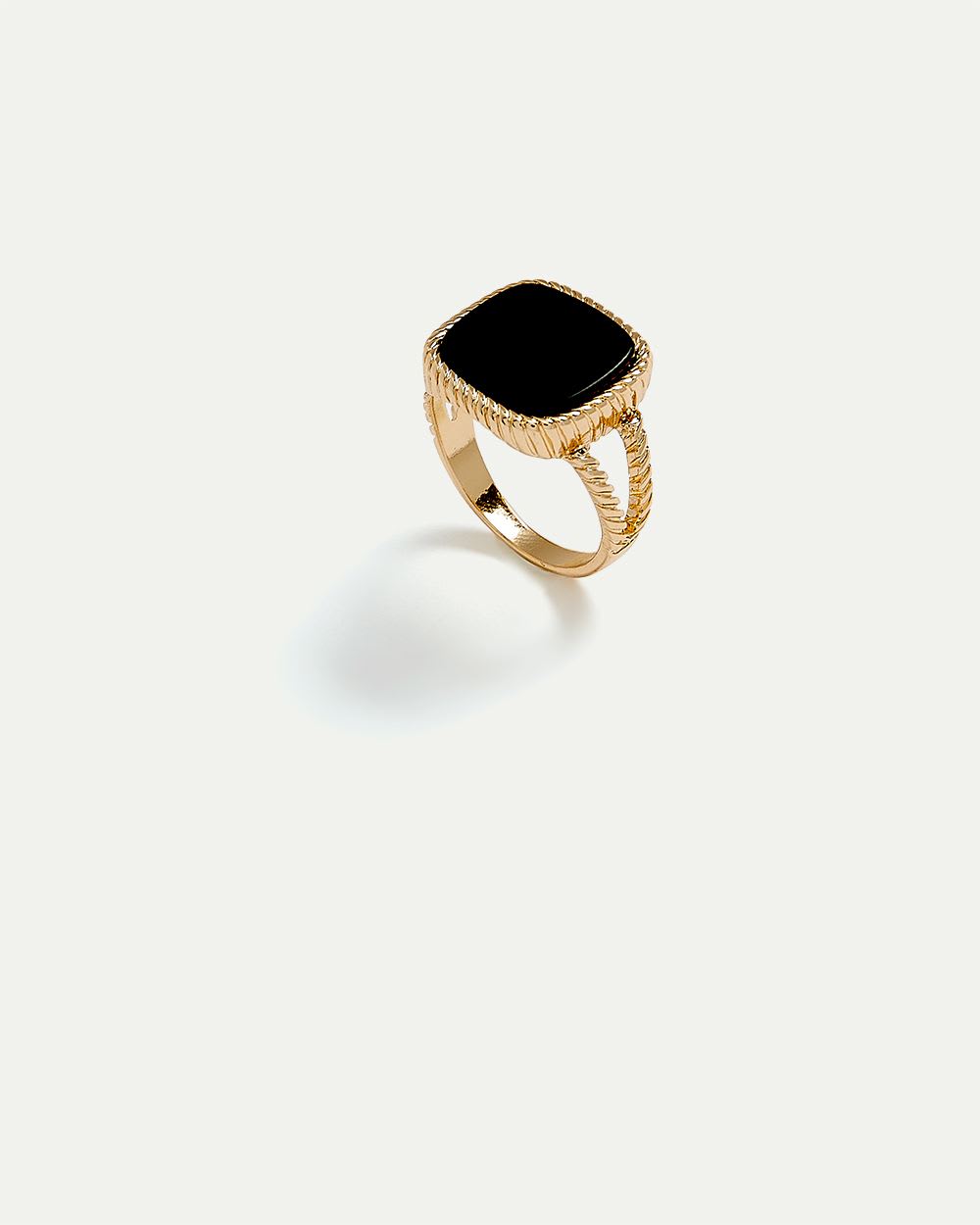 Vintage Ring with Black Stone