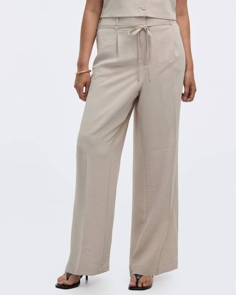 Pantalon à jambe large en tissu Airflow