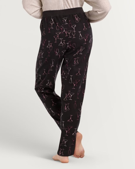 Pantalon de pyjama jogger imprimé en flanelle