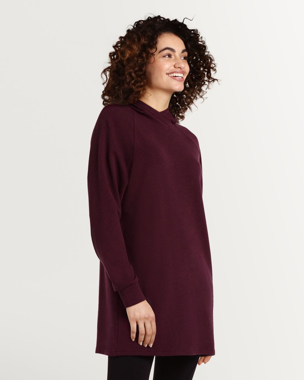 Hooded Pullover with Long Raglan Sleeves Hyba