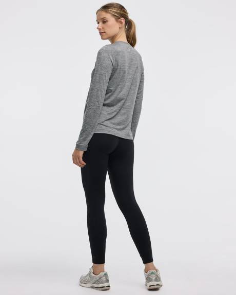 T-shirt à col rond et manches longues - DRY-LUX (MD) Hyba Essentiels