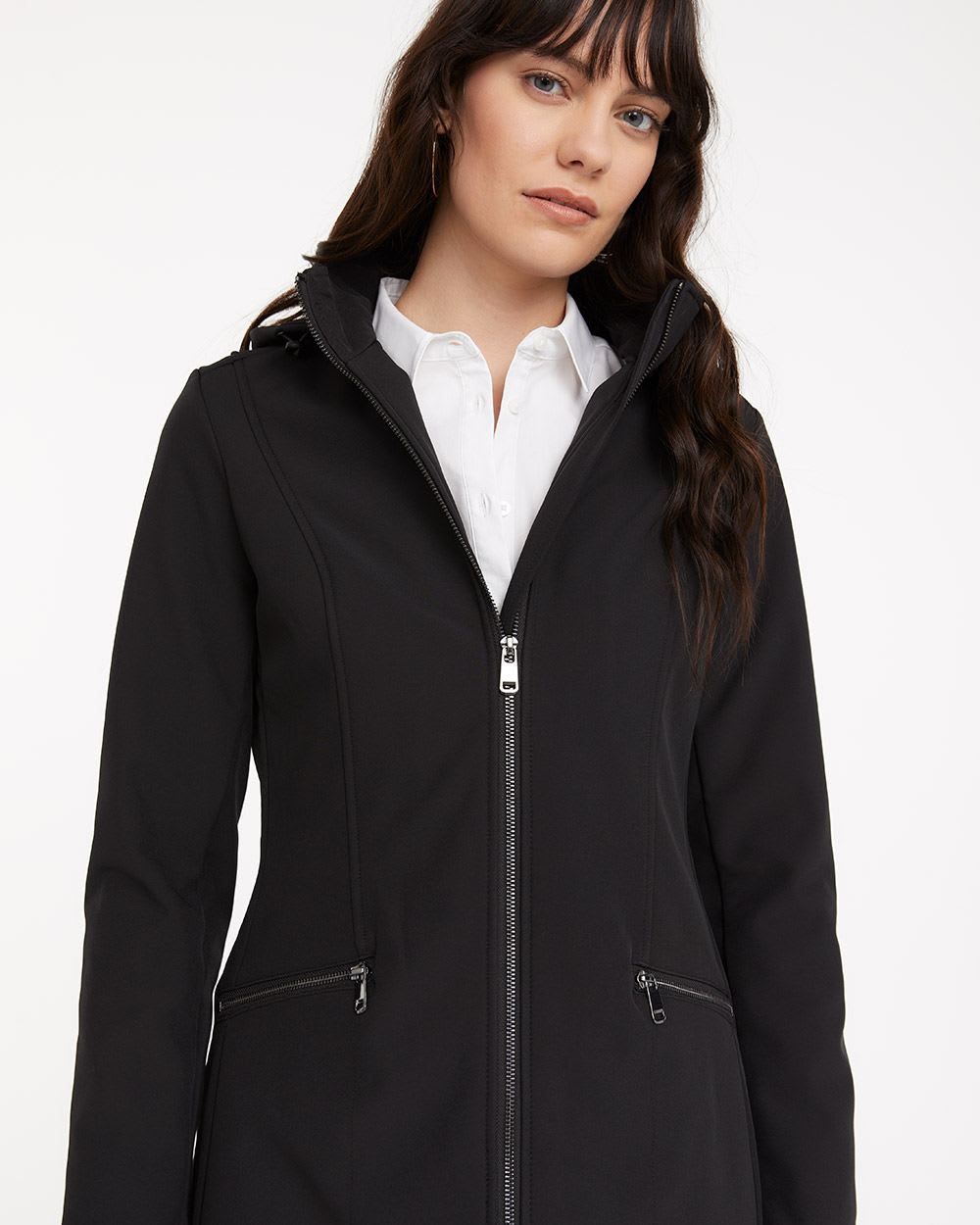 Water Repellant Solid Softshell Jacket