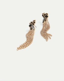 Chandelier Earrings with Rhinestones