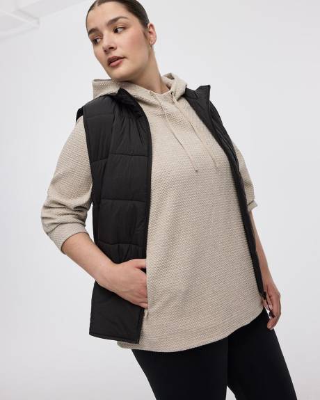 Tunique à capuchon en jacquard - Hyba