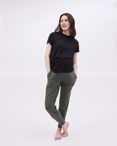 Over-The-Belly Soft Touch Jogger - Thyme Maternity