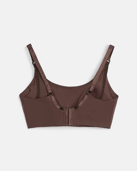 Microfibre Scoop-Neck Nursing Bra - Thyme Maternity