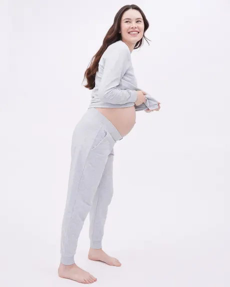 French Terry Jogger Pant - Thyme Maternity