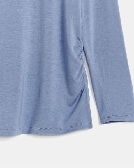 Long Sleeve Mock-Neck T-Shirt - Thyme Maternity