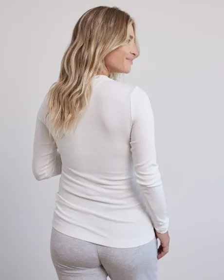 Long-Sleeve Crew-Neck Top - Thyme Maternity