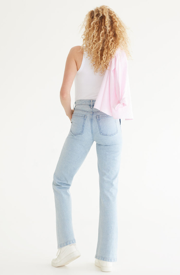 Straight jeans for women