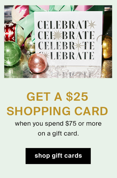 Gift cards for holidays