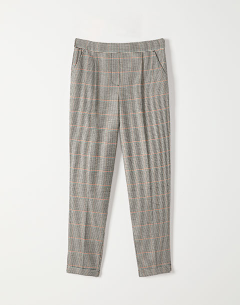 The Iconic Glen Plaid Straight Pull On Pants