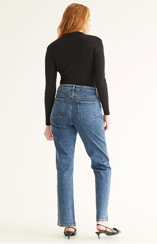 Straight jeans for women