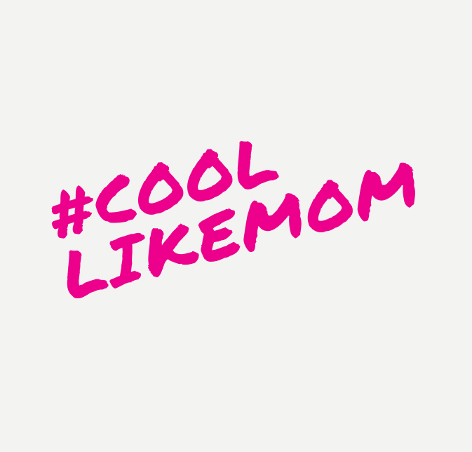 The #coollikemom campaign hashtag logo.